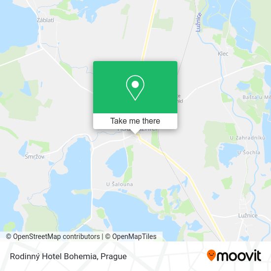 Rodinný Hotel Bohemia map