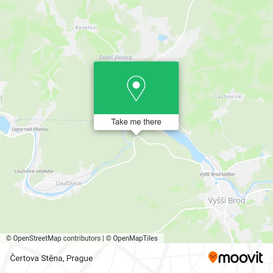 Карта Čertova Stěna