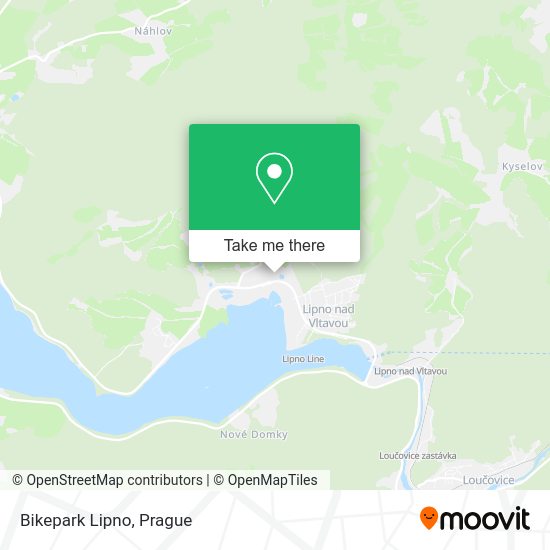 Bikepark Lipno map