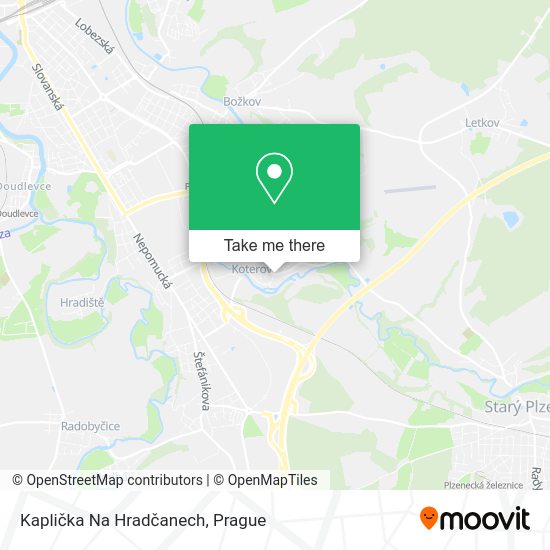 Kaplička Na Hradčanech map