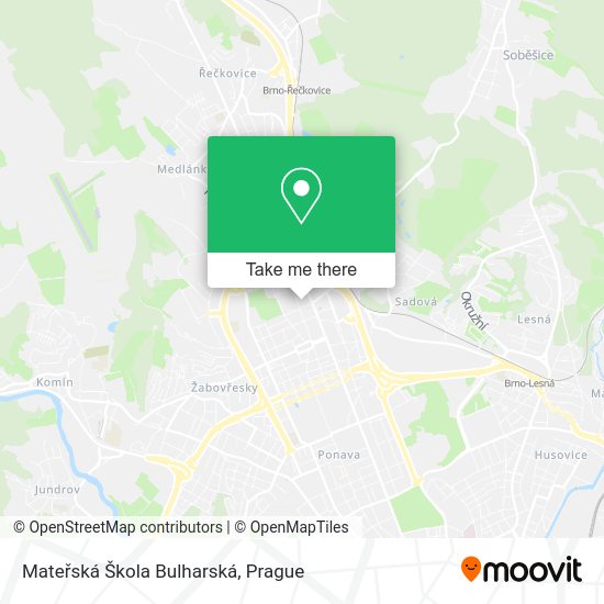 Mateřská Škola Bulharská map
