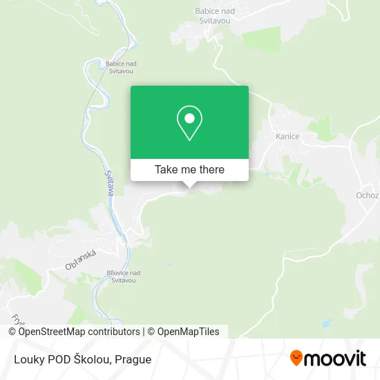 Карта Louky POD Školou