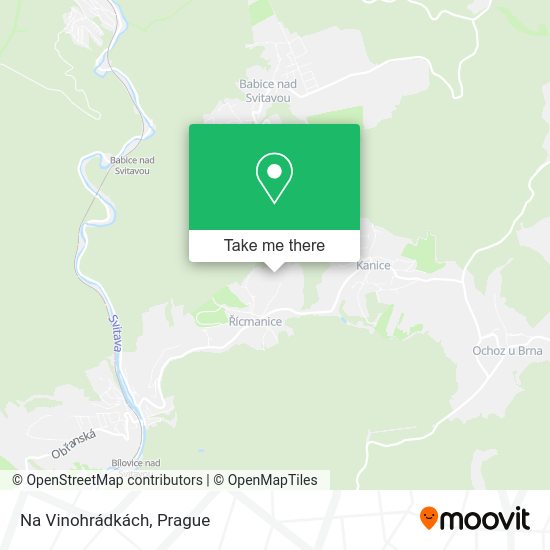 Карта Na Vinohrádkách