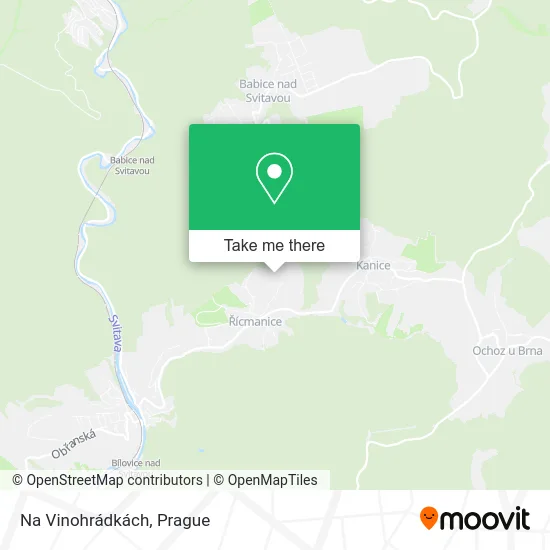 Карта Na Vinohrádkách