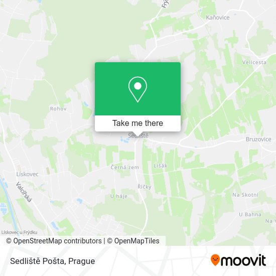 Sedliště Pošta map