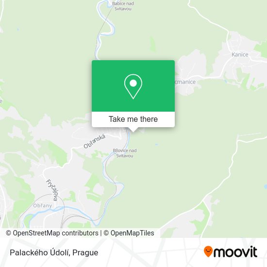 Palackého Údolí map