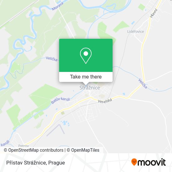 Přístav Strážnice map