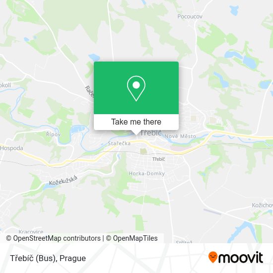 Třebíč (Bus) map