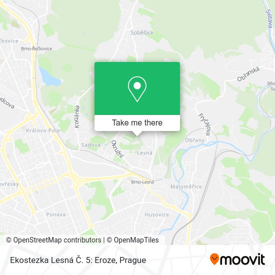 Ekostezka Lesná Č. 5: Eroze map
