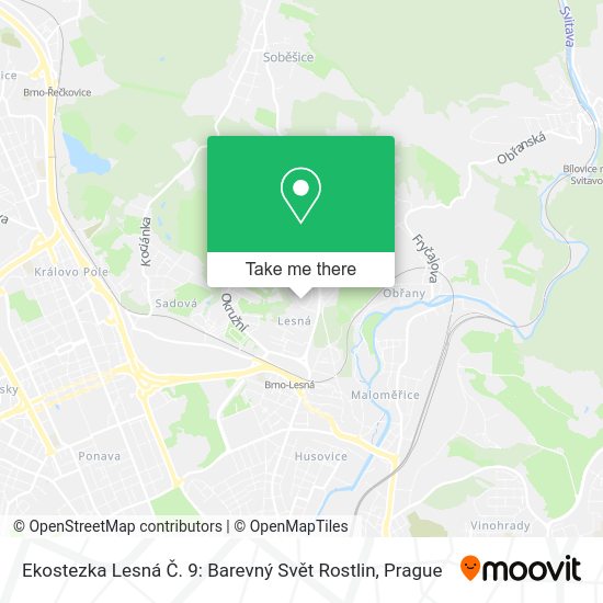 Ekostezka Lesná Č. 9: Barevný Svět Rostlin map