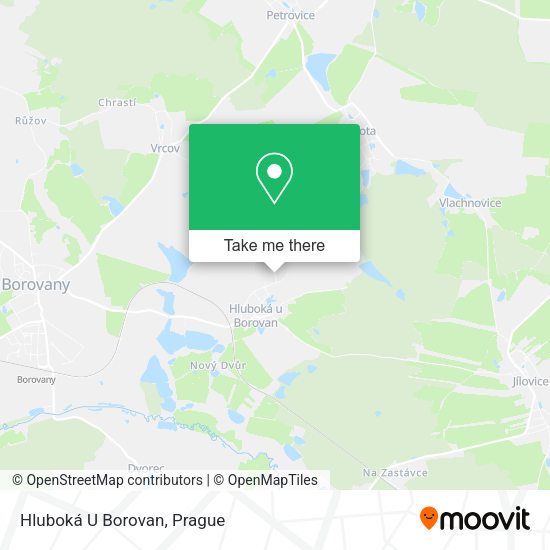 Карта Hluboká U Borovan