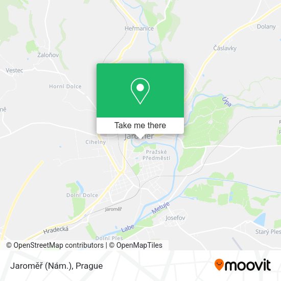 Jaroměř (Nám.) map