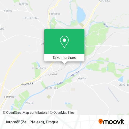 Jaroměř (Žel. Přejezd) map