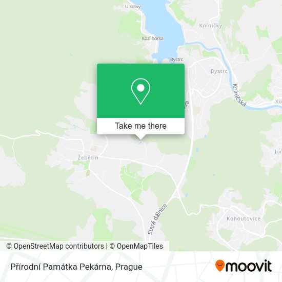Přírodní Památka Pekárna map
