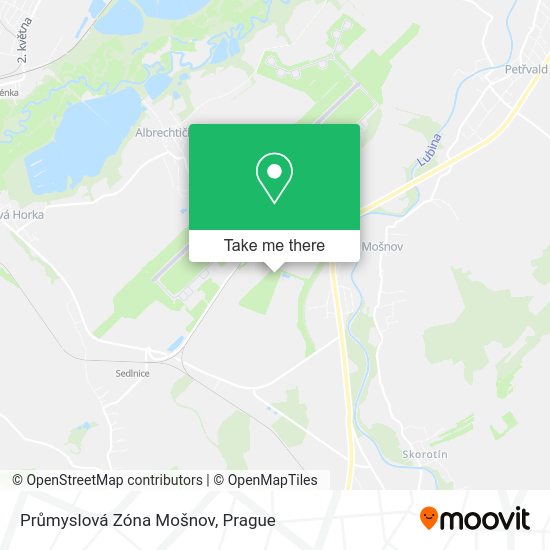 Průmyslová Zóna Mošnov map