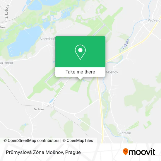 Карта Průmyslová Zóna Mošnov