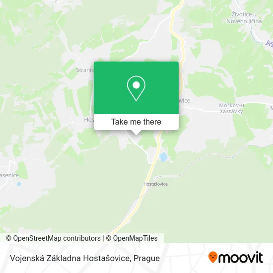 Карта Vojenská Základna Hostašovice