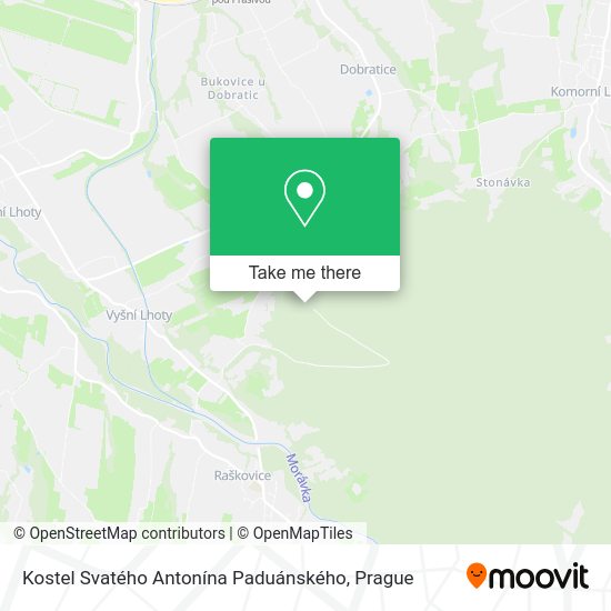 Kostel Svatého Antonína Paduánského map