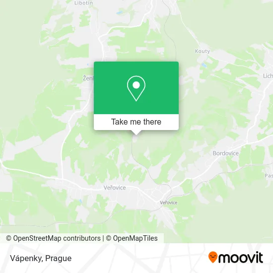 Карта Vápenky