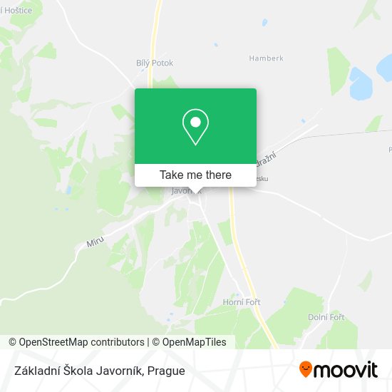 Základní Škola Javorník map