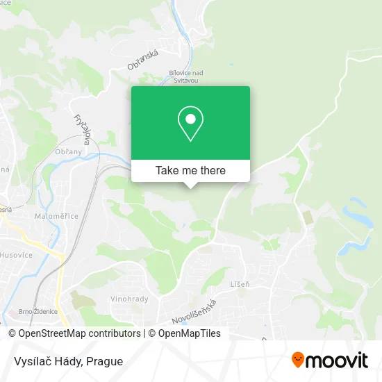 Карта Vysílač Hády
