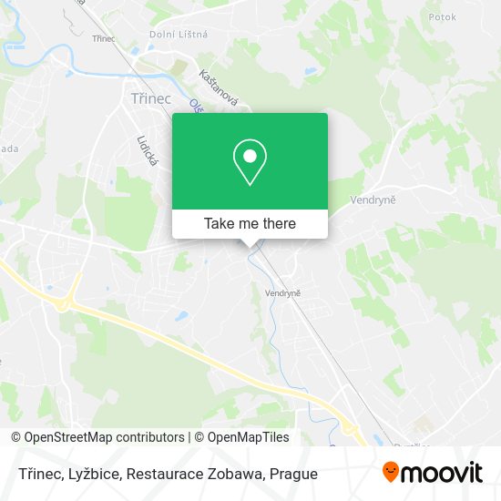 Třinec, Lyžbice, Restaurace Zobawa map