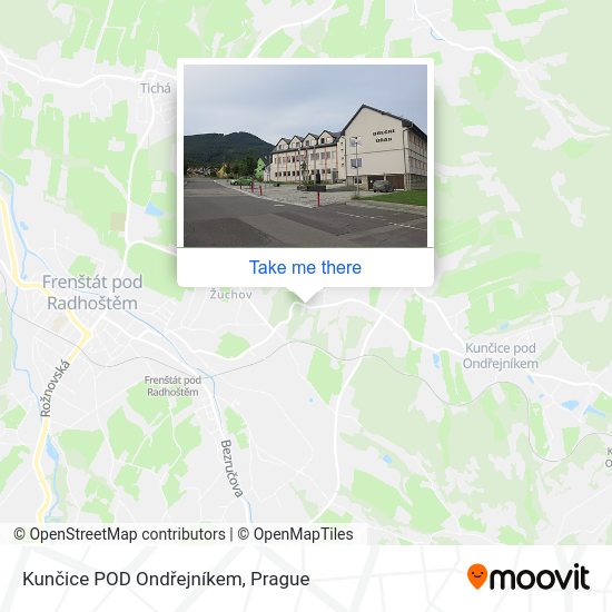 Kunčice POD Ondřejníkem map