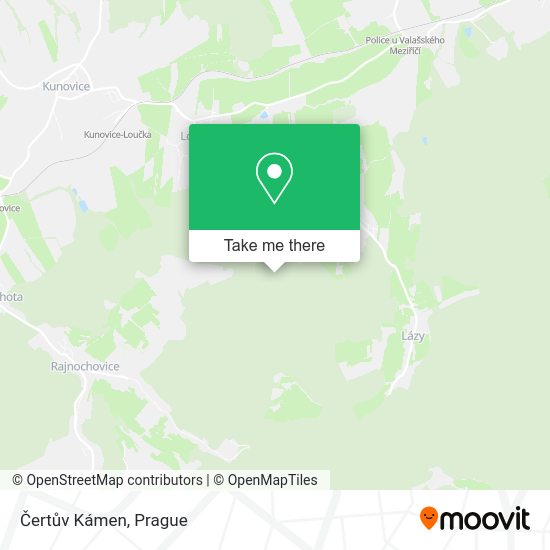 Čertův Kámen map