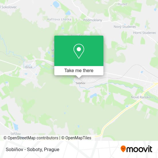 Sobíňov - Soboty map