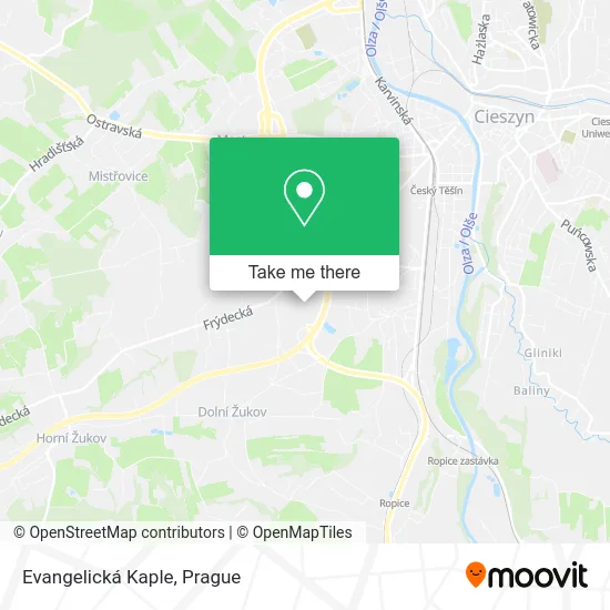 Карта Evangelická Kaple