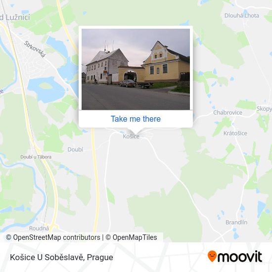 Košice U Soběslavě map