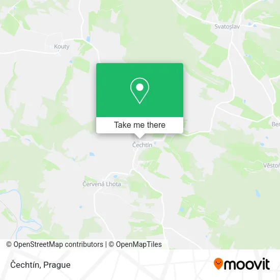 Карта Čechtín