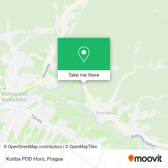 Карта Koliba POD Horú