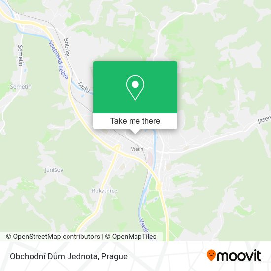 Obchodní Dům Jednota map