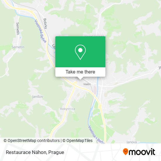 Карта Restaurace Náhon