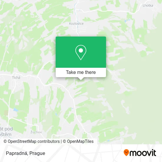 Карта Papradná