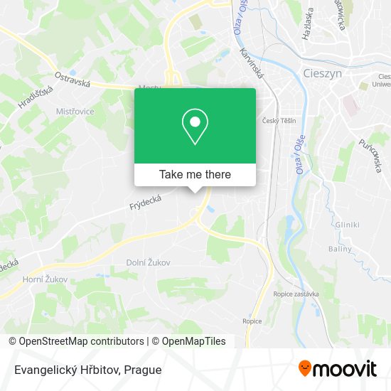 Evangelický Hřbitov map