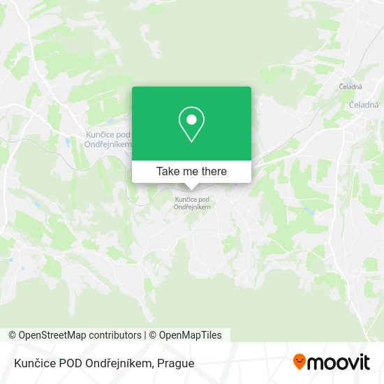 Kunčice POD Ondřejníkem map