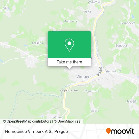 Карта Nemocnice Vimperk A.S.