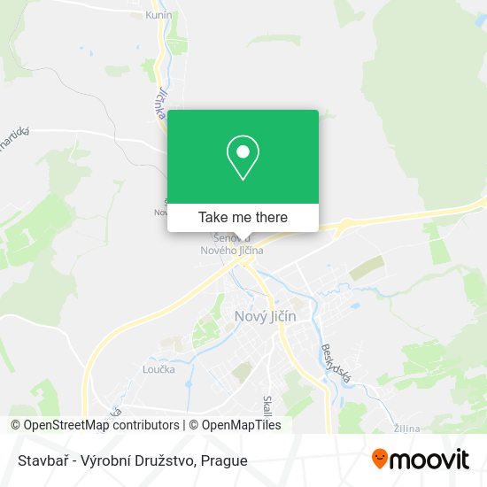 Stavbař - Výrobní Družstvo map