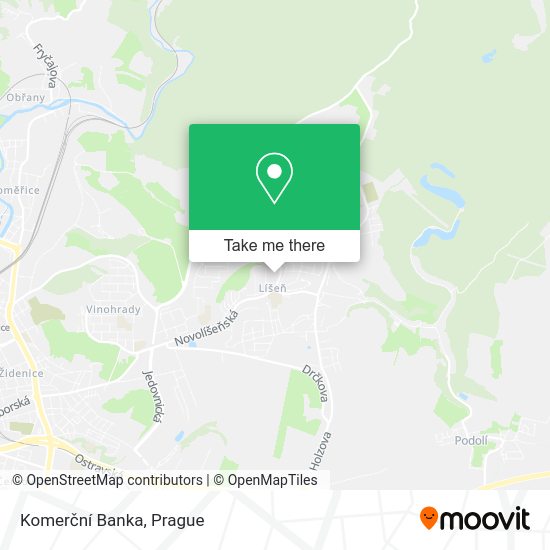 Komerční Banka map