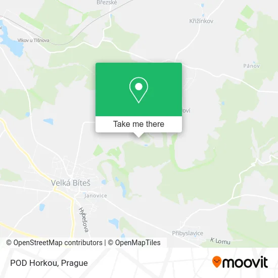 Карта POD Horkou