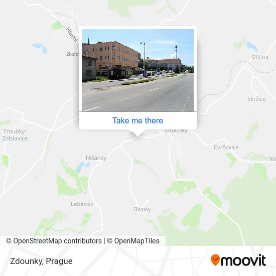 Карта Zdounky