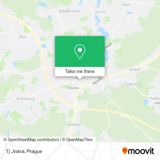 Карта Tj Jiskra