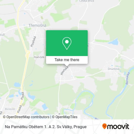 Na Památku Obětem 1. A 2. Sv.Války map
