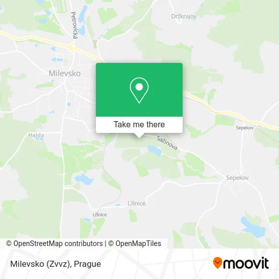 Карта Milevsko (Zvvz)