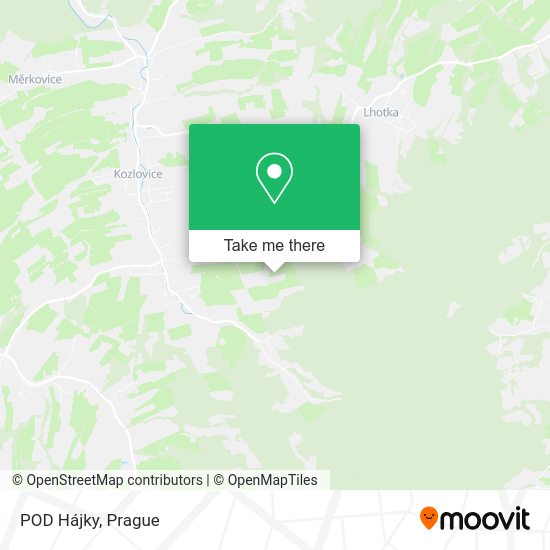 Карта POD Hájky