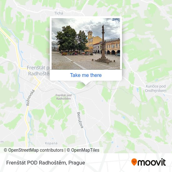 Frenštát POD Radhoštěm map