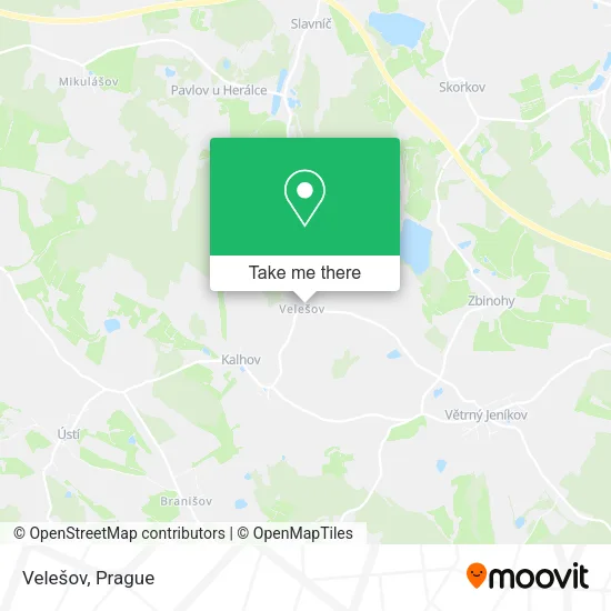 Карта Velešov