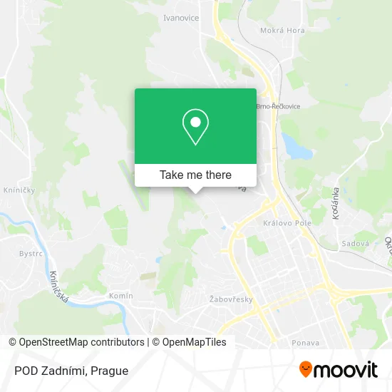 Карта POD Zadními